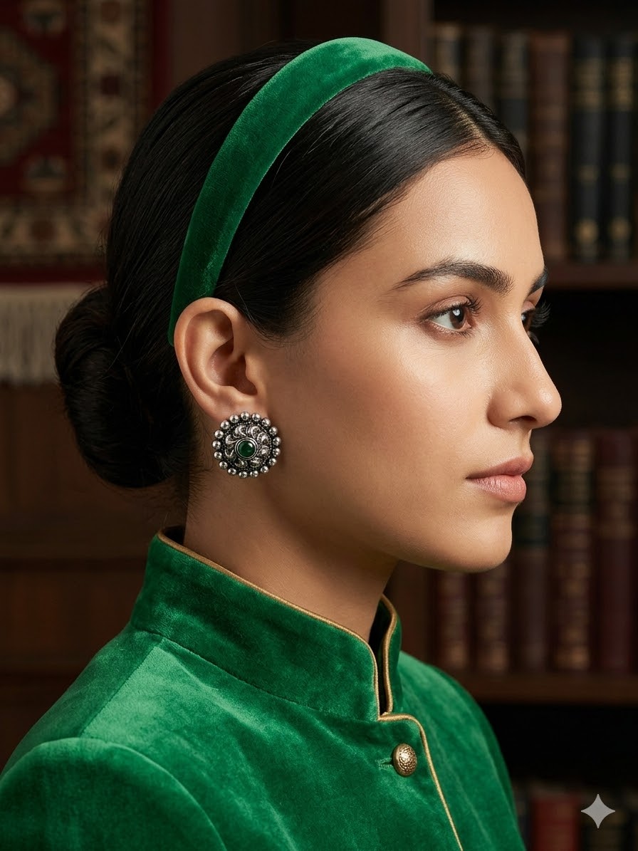 Antique Silver Studs - view 2